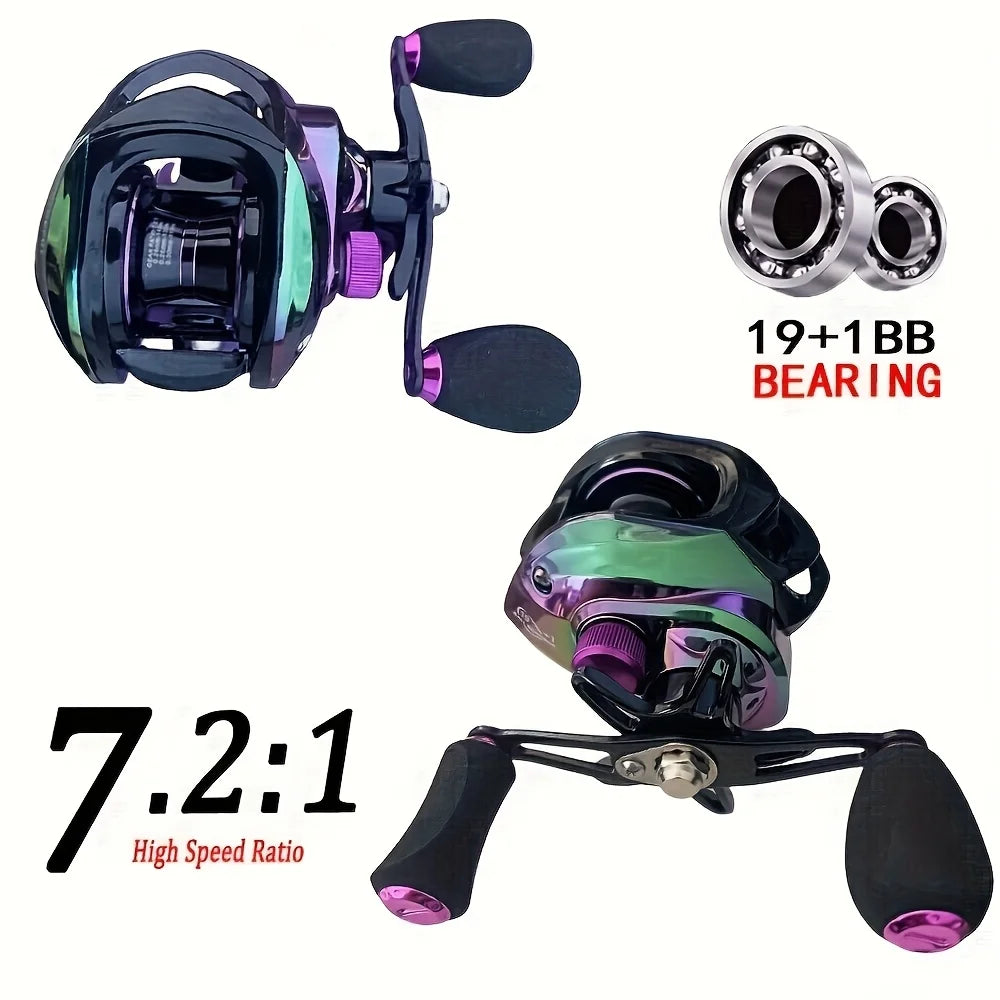 KEKAXI Colorful Seawater Baitcasting Reel Deepsea Fishing Reels