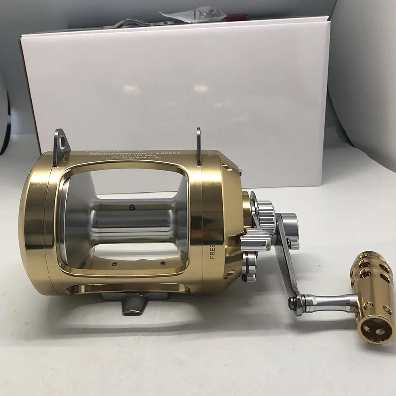 Conventional Saltwater Fishing Reel 50w 80w 2 Speed
