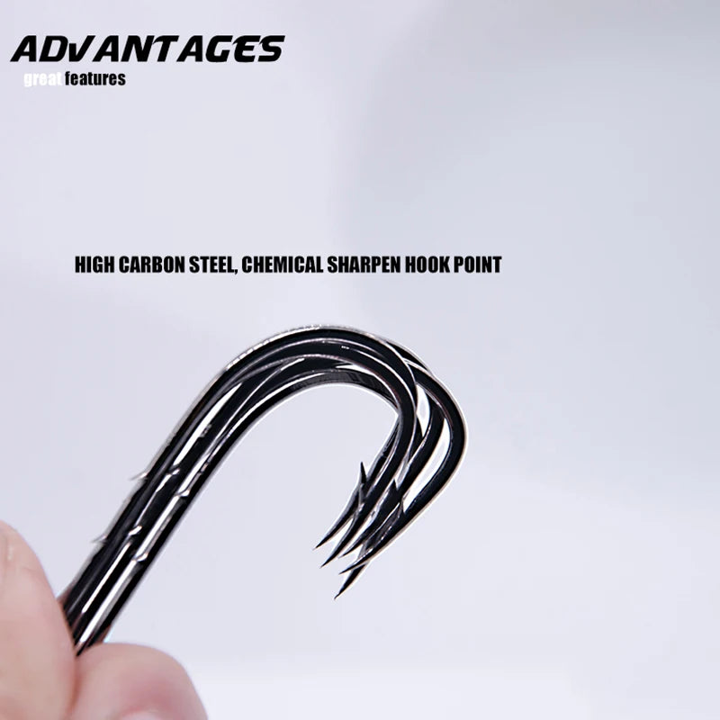 50pcs/lot Long Shank Fishing Hook