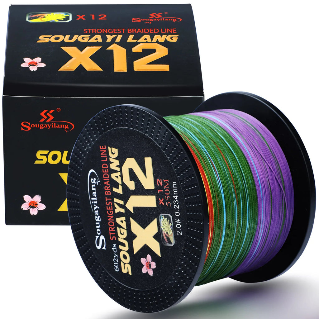 Sougayilang X12 12-strand Braided Fishing Line