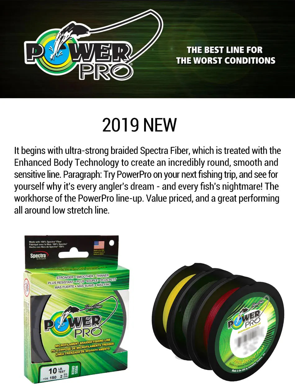 2019 POWER PRO Braided Fishing Line
