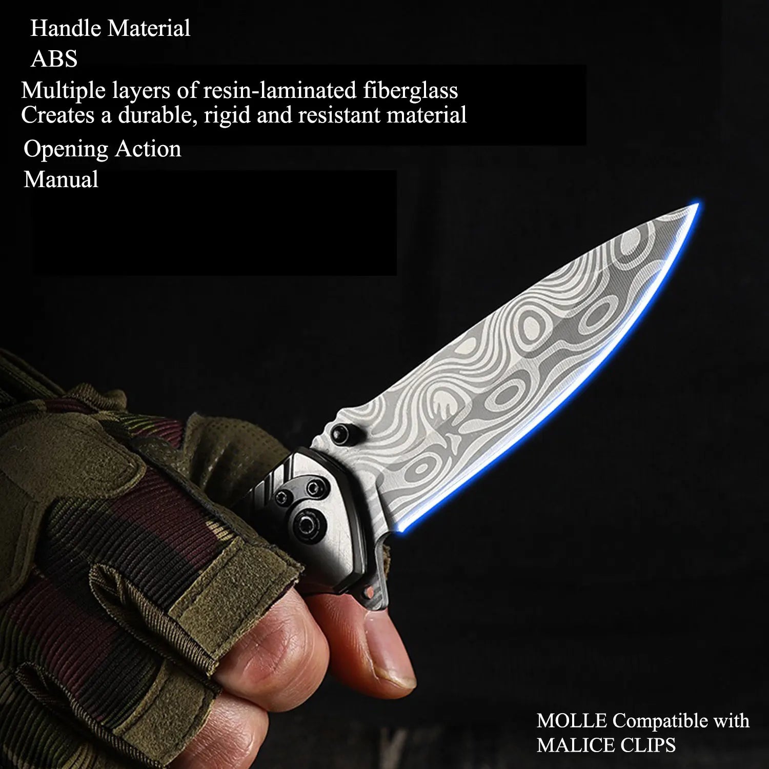 Sharp Blade Non-slip Handle Pocket Folding Knives
