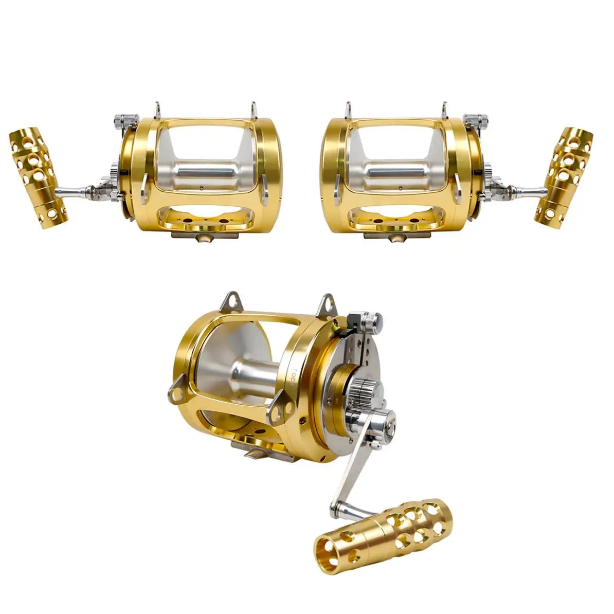 Full Metal 80W Offshore Deep Sea Trolling Fishing Reel 2 Speed Big Game Boat Saltwater Tuna Fishing Reels
