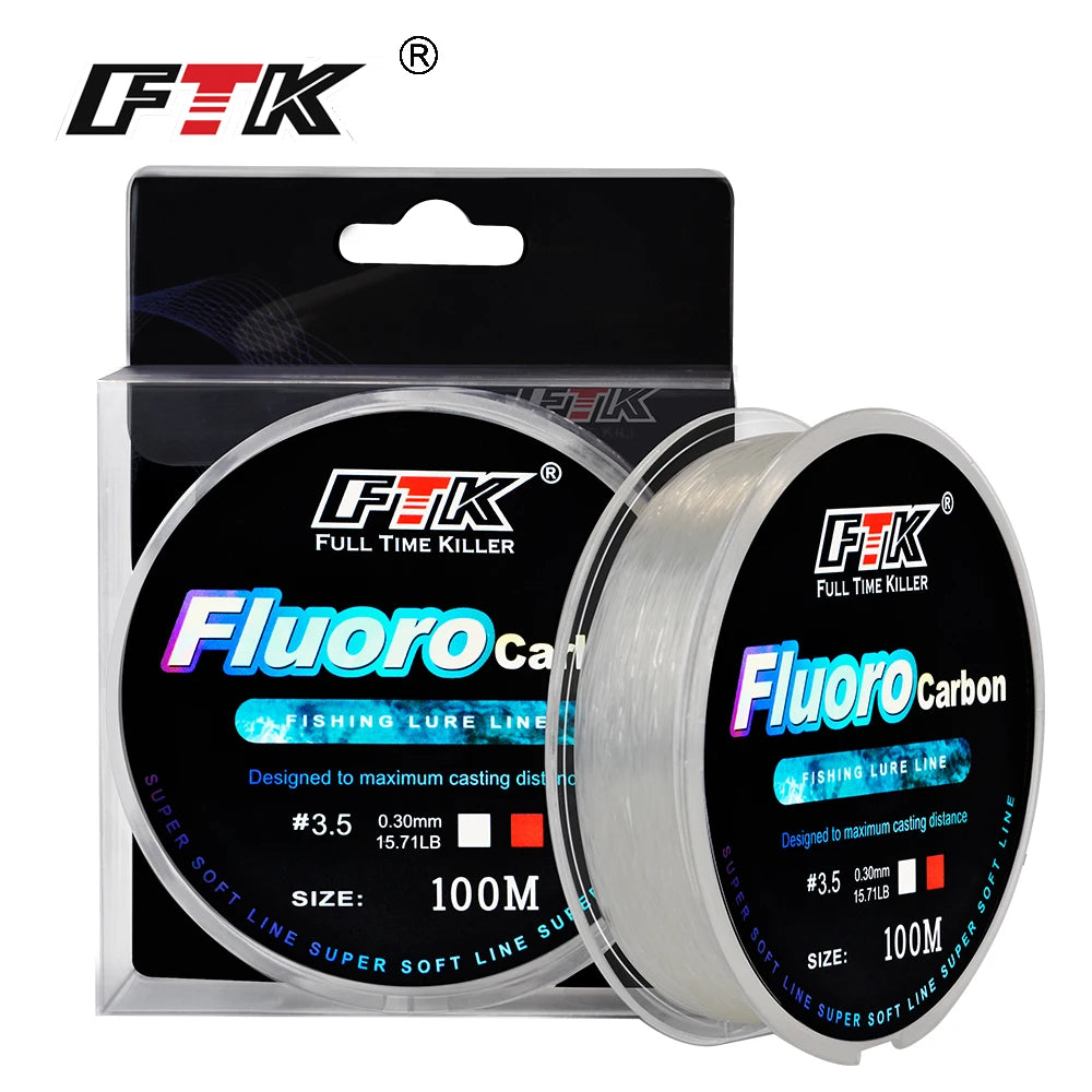 FTK 100m Fluorocarbon Fishing Lure Line