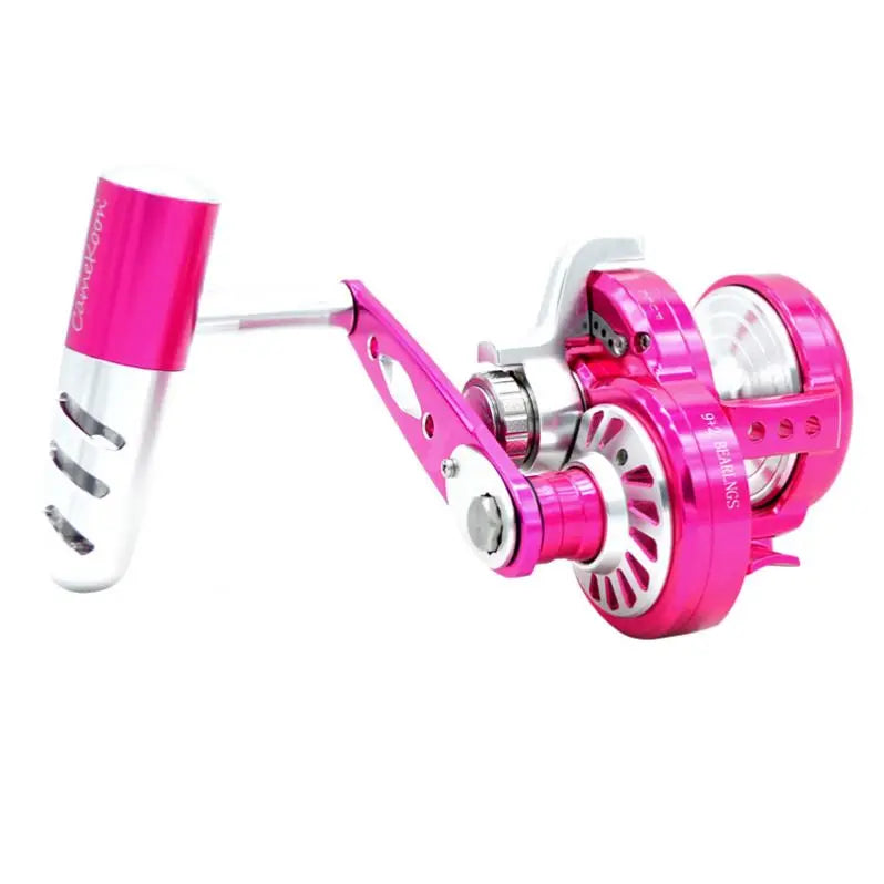 Max Drag 30Kg Slow Jigging Fishing Reel Metal Light Overhead Fishing Reels Trolling Fishing Slow Pitch Jigging Reel Saltwater