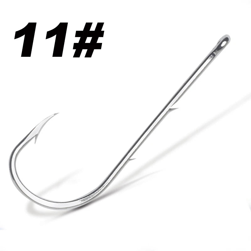 50pcs/lot Long Shank Fishing Hook