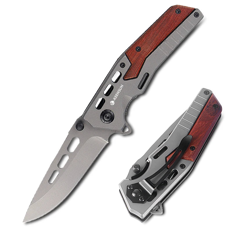 Stainless Steel Blade Hunting Outdoor Pocket Knife
