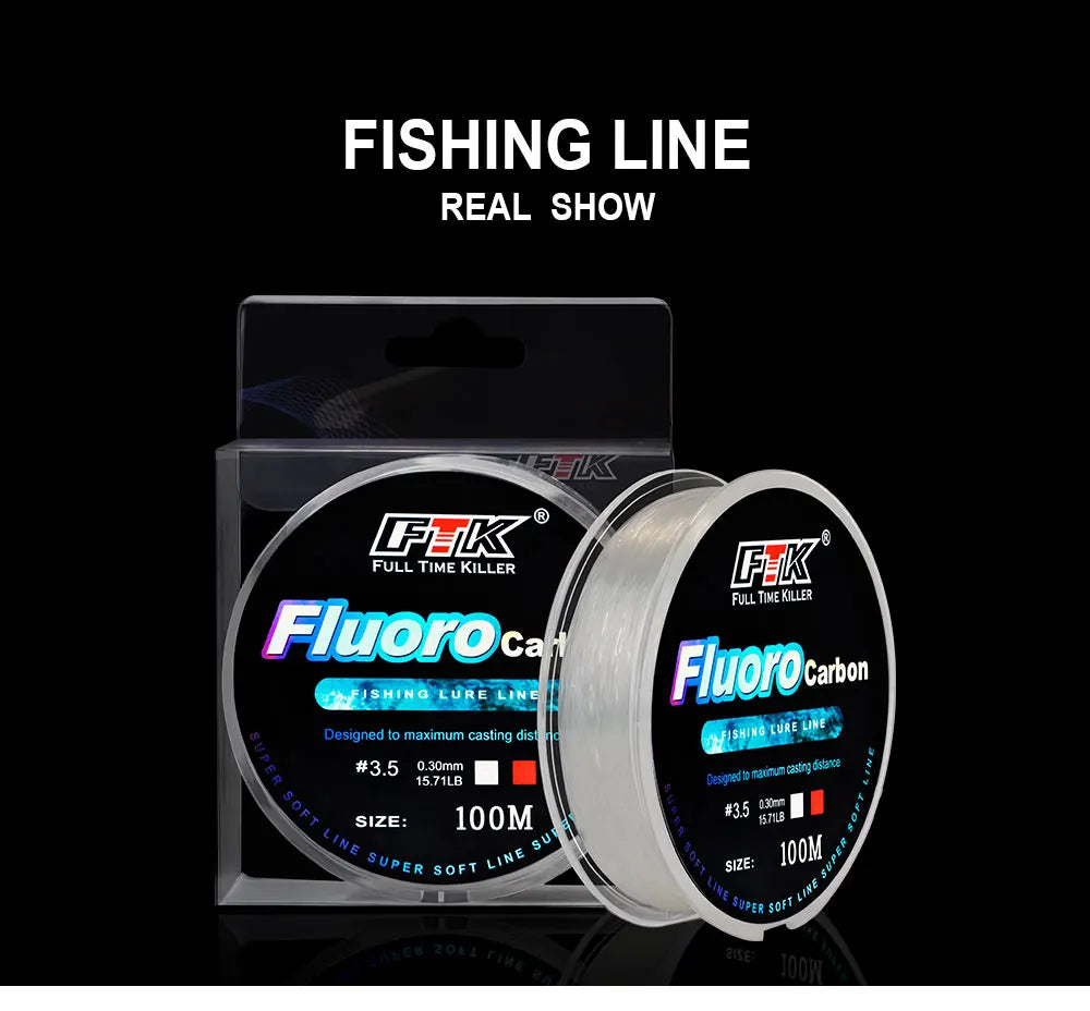 FTK 100m Fluorocarbon Fishing Lure Line