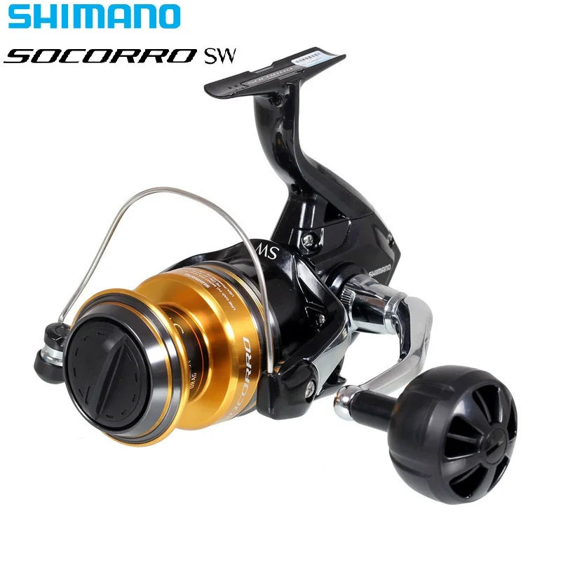 SIMANO SOCORRO SW 5000 6000 8000 10000 Fishing Reel 4+1BB 4.9:1 X-Ship Saltwater Trolling Spinning Fishing Reels 100% Original