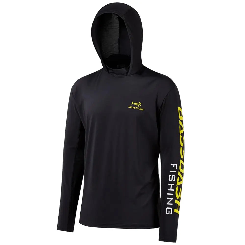 Bassdash UPF 50+ Men’s UV Sun Protection Long Sleeve Hooded Fishing Shirts