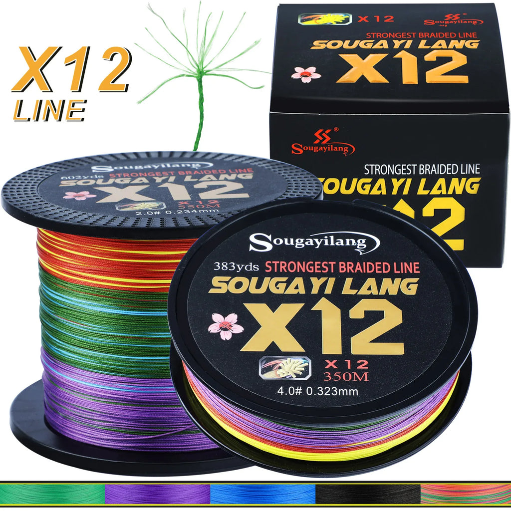 Sougayilang X12 12-strand Braided Fishing Line