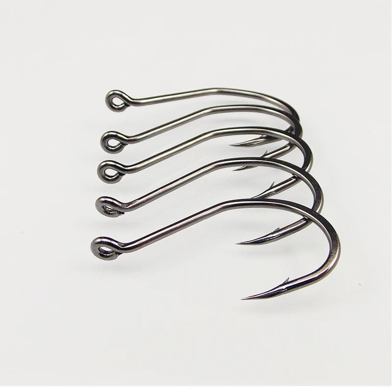 ES Fishing Hook High Carbon Steel Hooks 20PCS 1/0 2/0 3/0 4/0