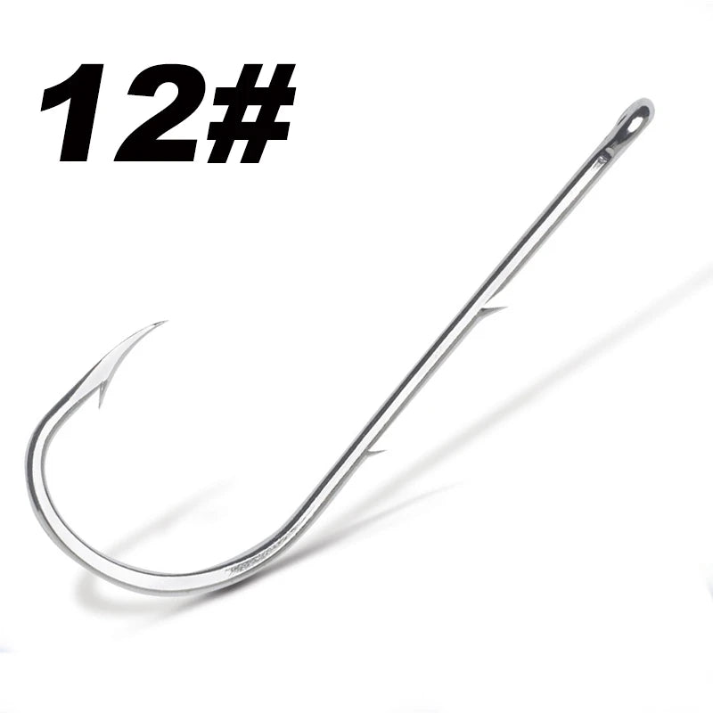 50pcs/lot Long Shank Fishing Hook