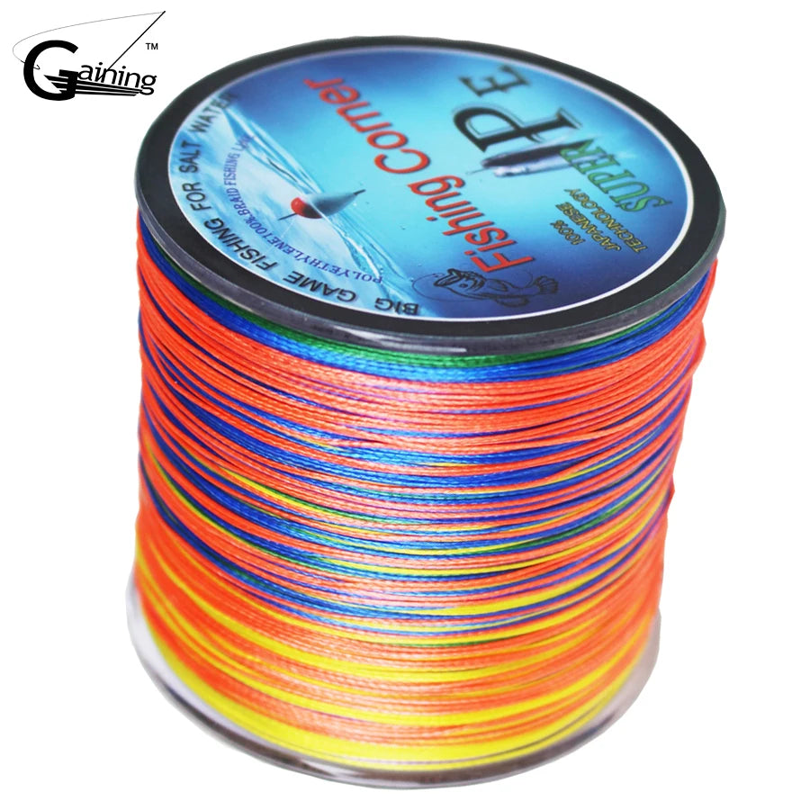 Braided 500m 4Strands Multi Color Line