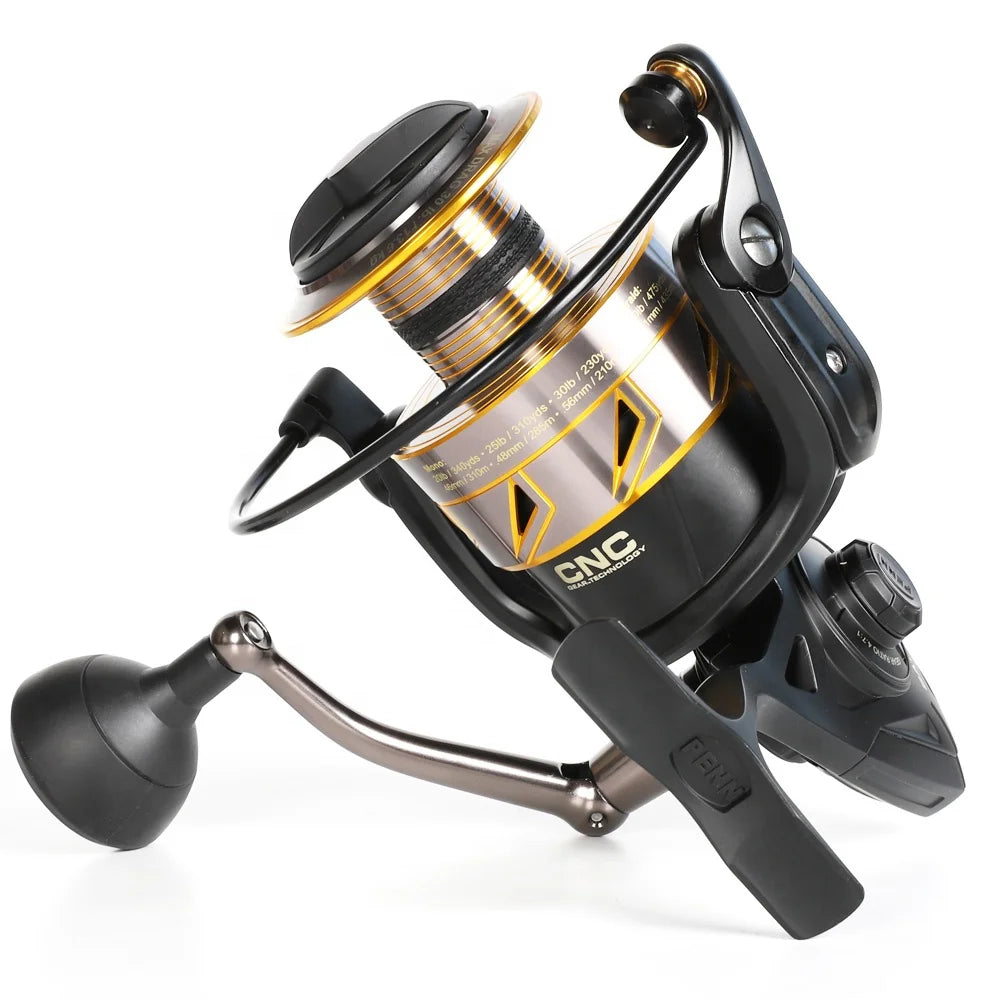 Penn Battle Iii IV 3000 4000 5000 6000 8000 CNC Handle 30lb 13.6kg Drag Metal Saltwater Spinning Penn Fishing Reels