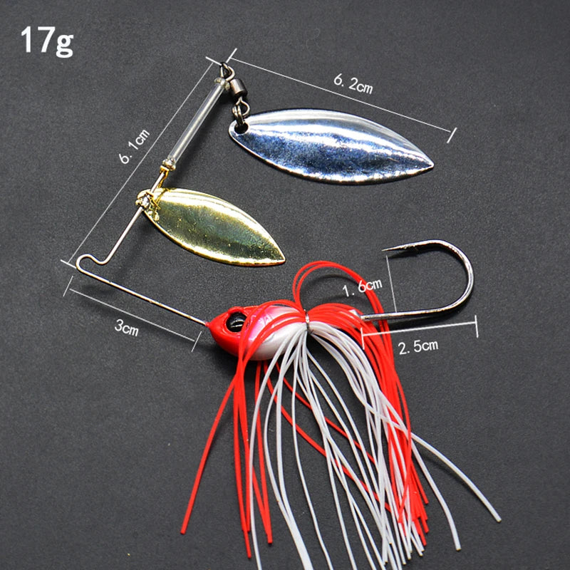 1pcs Fishing Lure 12/17g Wobblers Lures Spinner