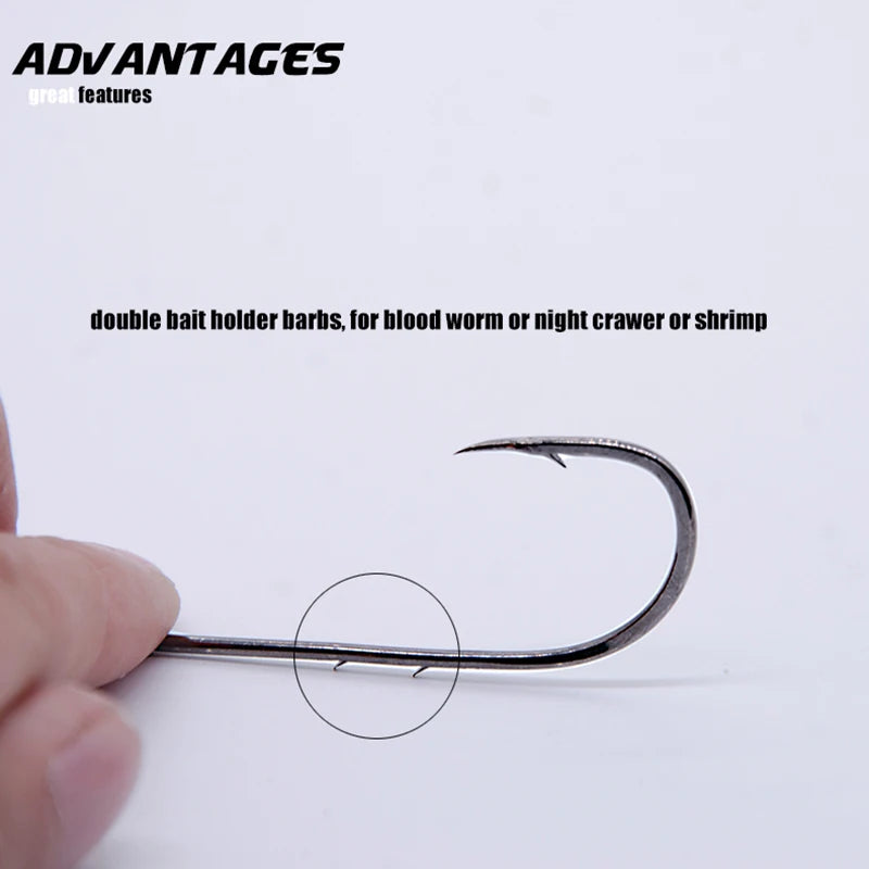 50pcs/lot Long Shank Fishing Hook