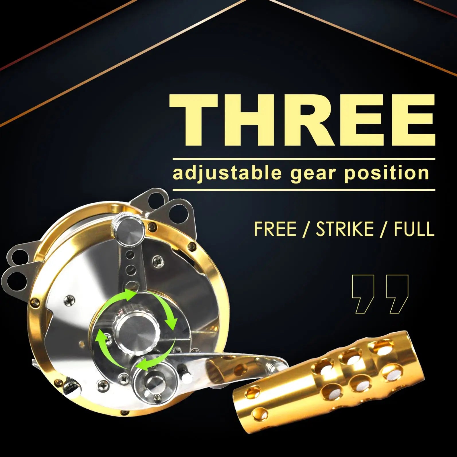 Topline 2 Speed Sea Stainless Steel Bearings Trolling Reel Game for Big Fish Tuna Fishing Reels