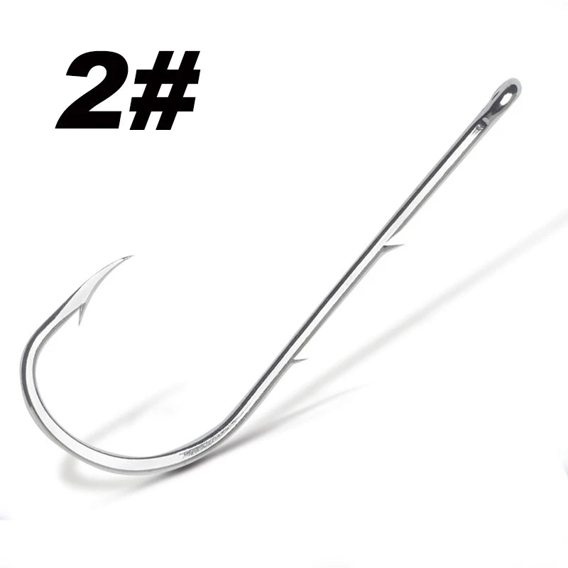 50pcs/lot Long Shank Fishing Hook