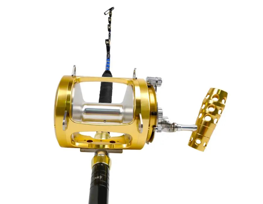 Full Metal 80W Offshore Deep Sea Trolling Fishing Reel 2 Speed Big Game Boat Saltwater Tuna Fishing Reels