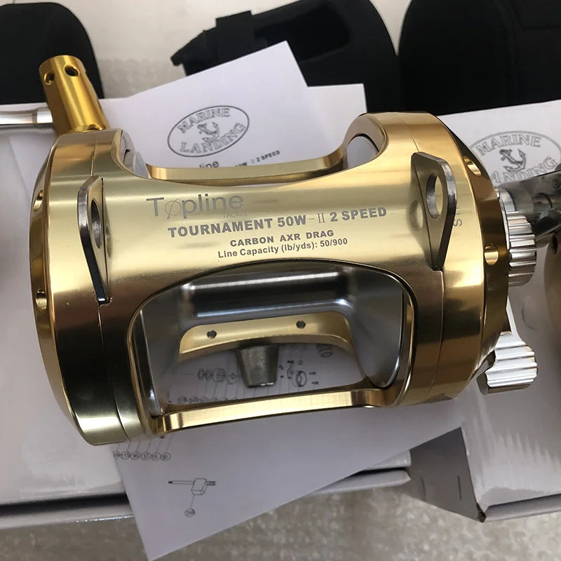 Conventional Saltwater Fishing Reel 50w 80w 2 Speed