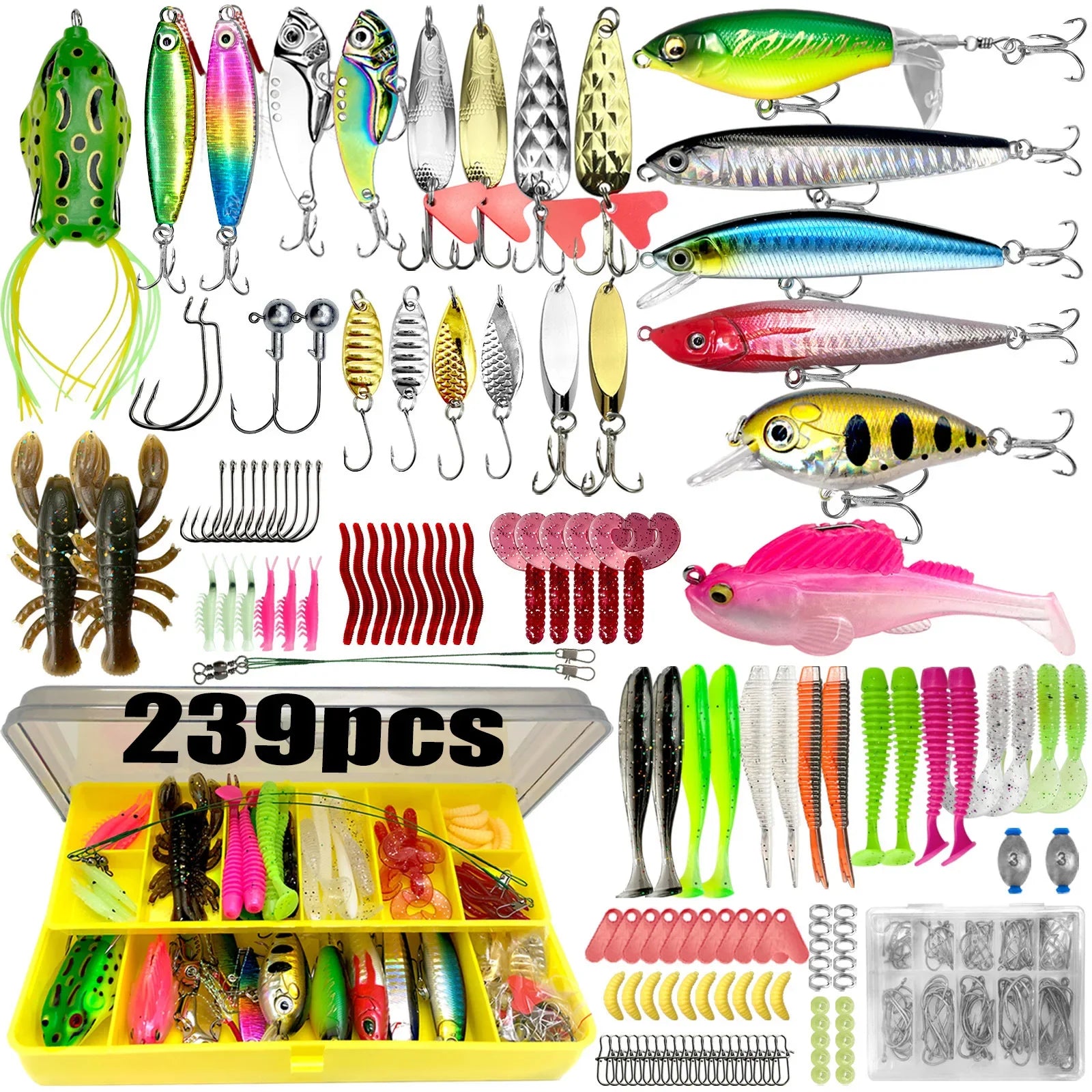 133/83pcs Fishing Lures Kit