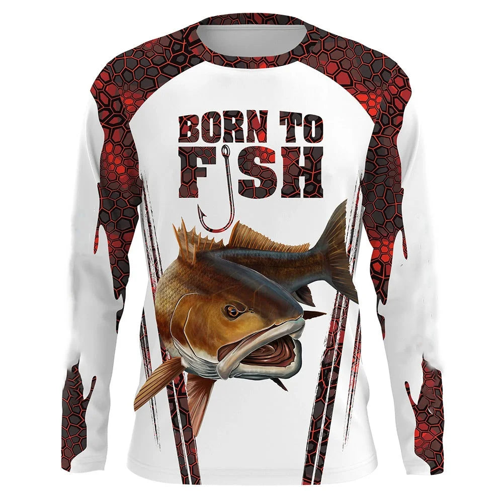 Fishing Shirt Men's T-Shirts Long Sleeve