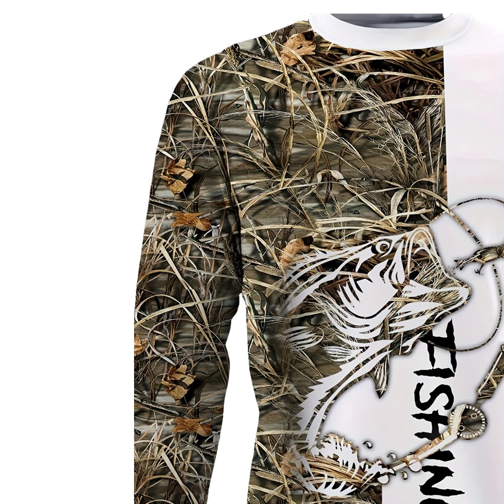 Fishing Shirt Men's T-Shirts Long Sleeve