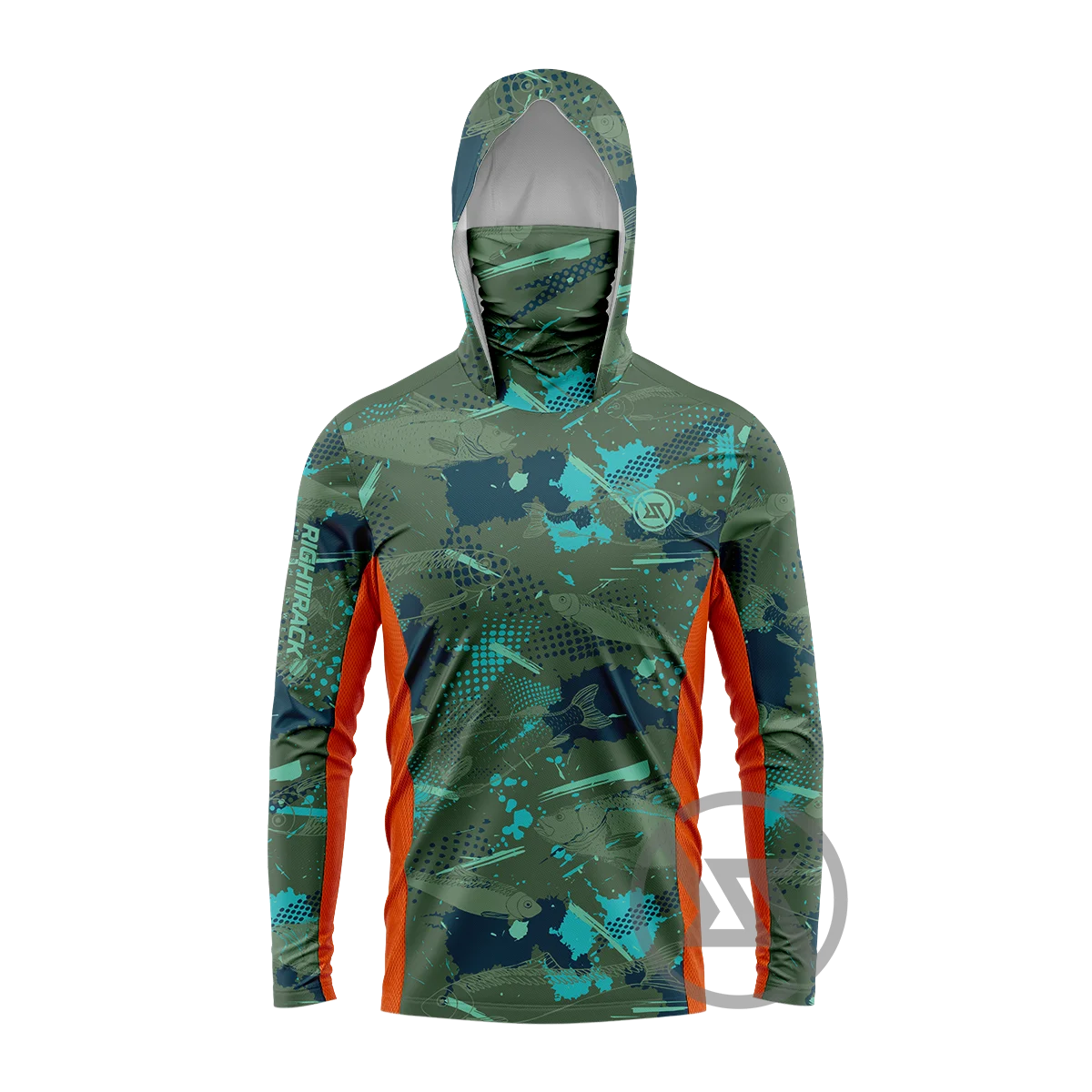 Men's Hooded Fishing Jersey — Long Sleeve, UPF UV Protection
