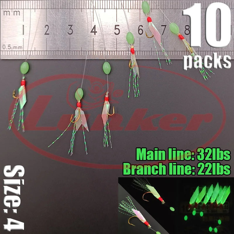 Lunker Sabiki Rigs 10 packs