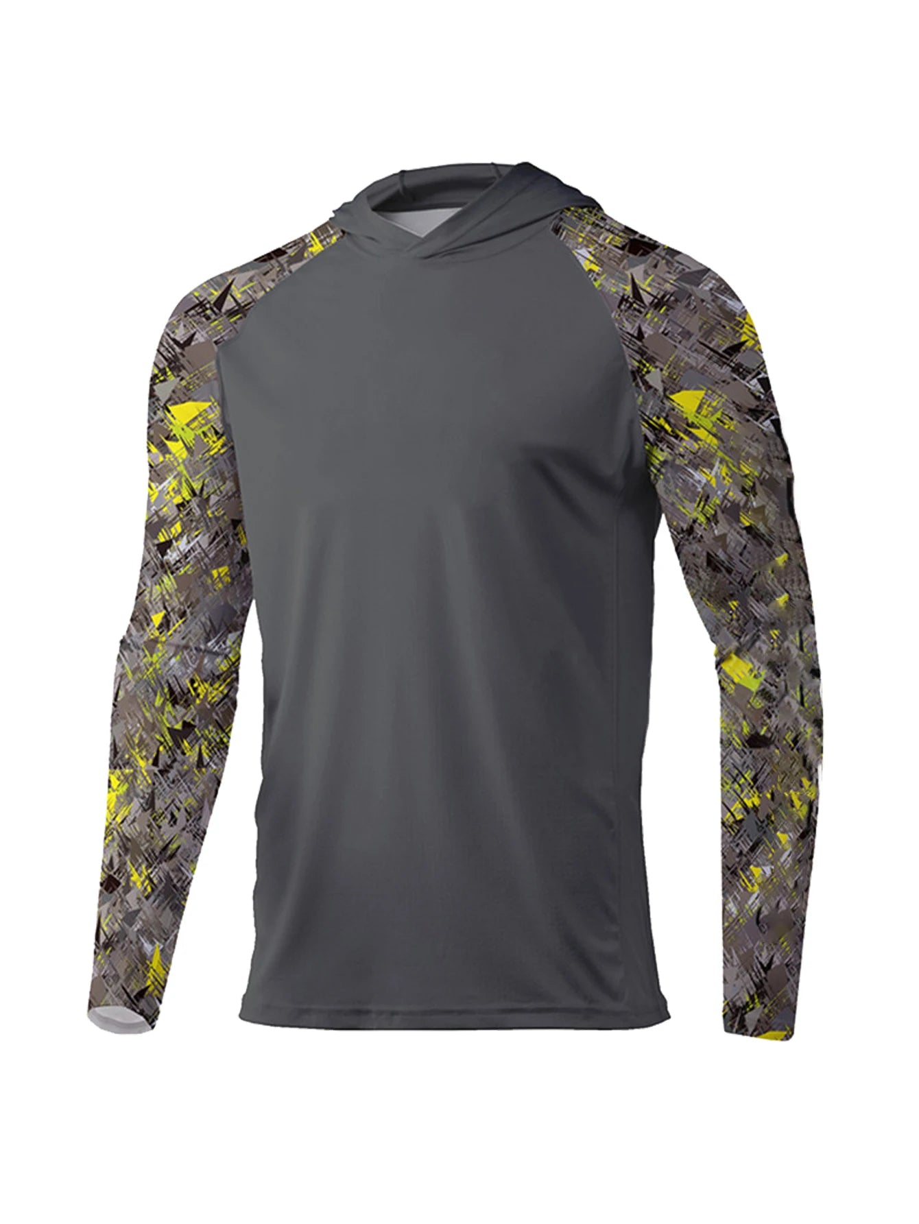 Men's UPF 50+ Hooded Fishing Performance Shirt — Long Sleeve