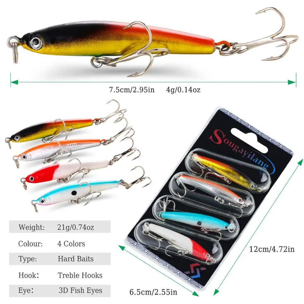Sougayilang Fishing Bait Set 4PCS