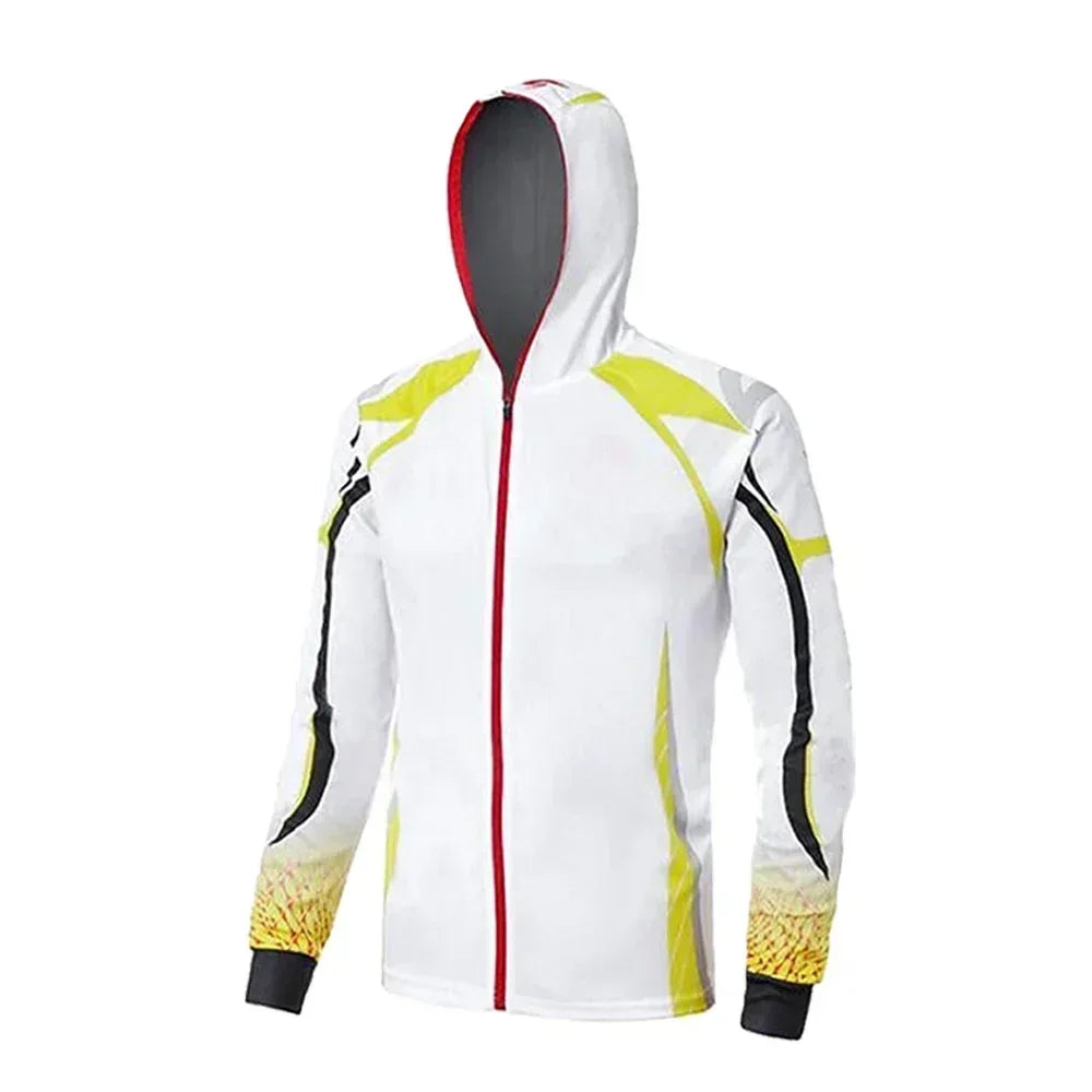Fishing Shirts Men Long Sleeve Hooded T-Shirt