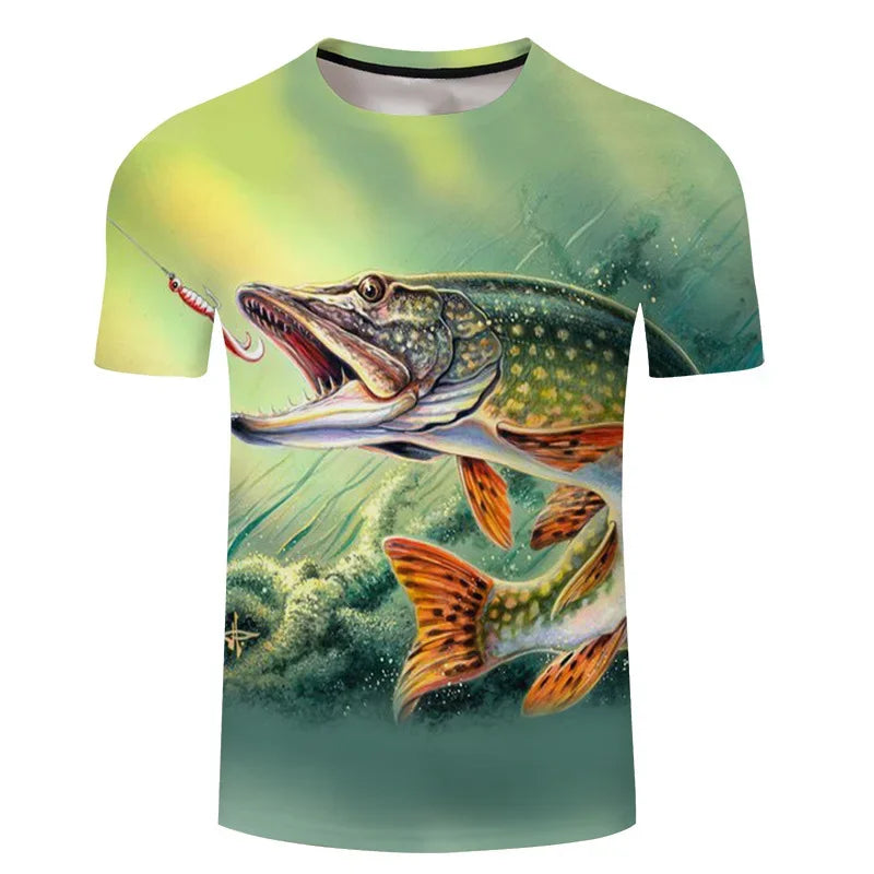 Fishing Is Calling Graphic Crewneck T-Shirt — Men's & Women's