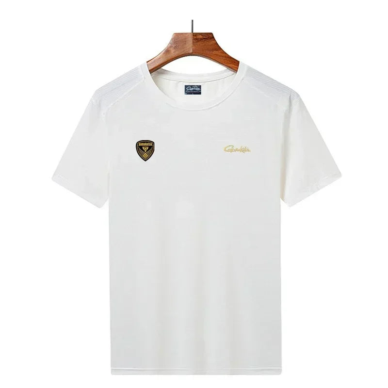 Fishing Shirts Breathable Short Sleeve T-Shirts Summer Sun Protection Fishing Clothes Quick Dry Tee Tops