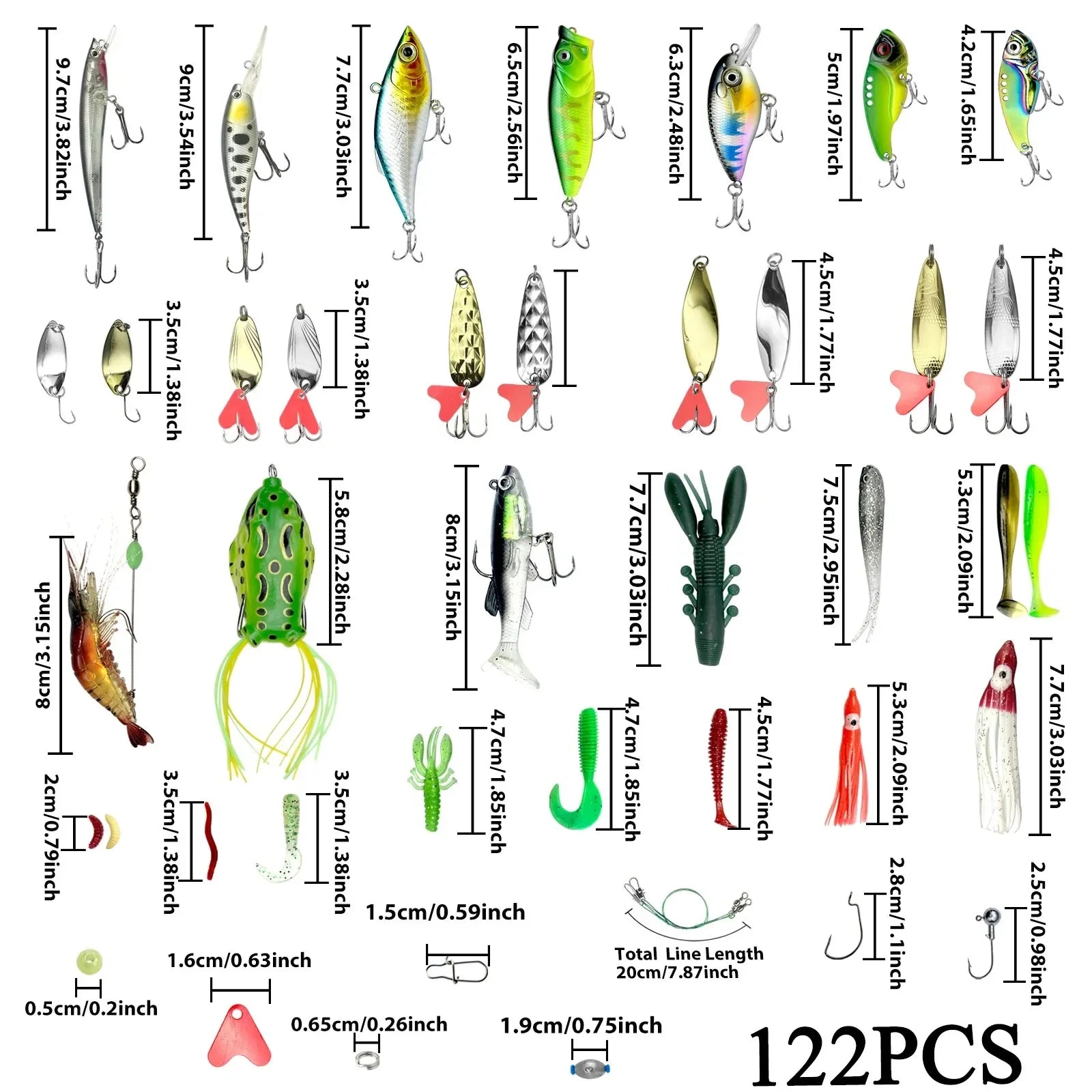 133/83pcs Fishing Lures Kit