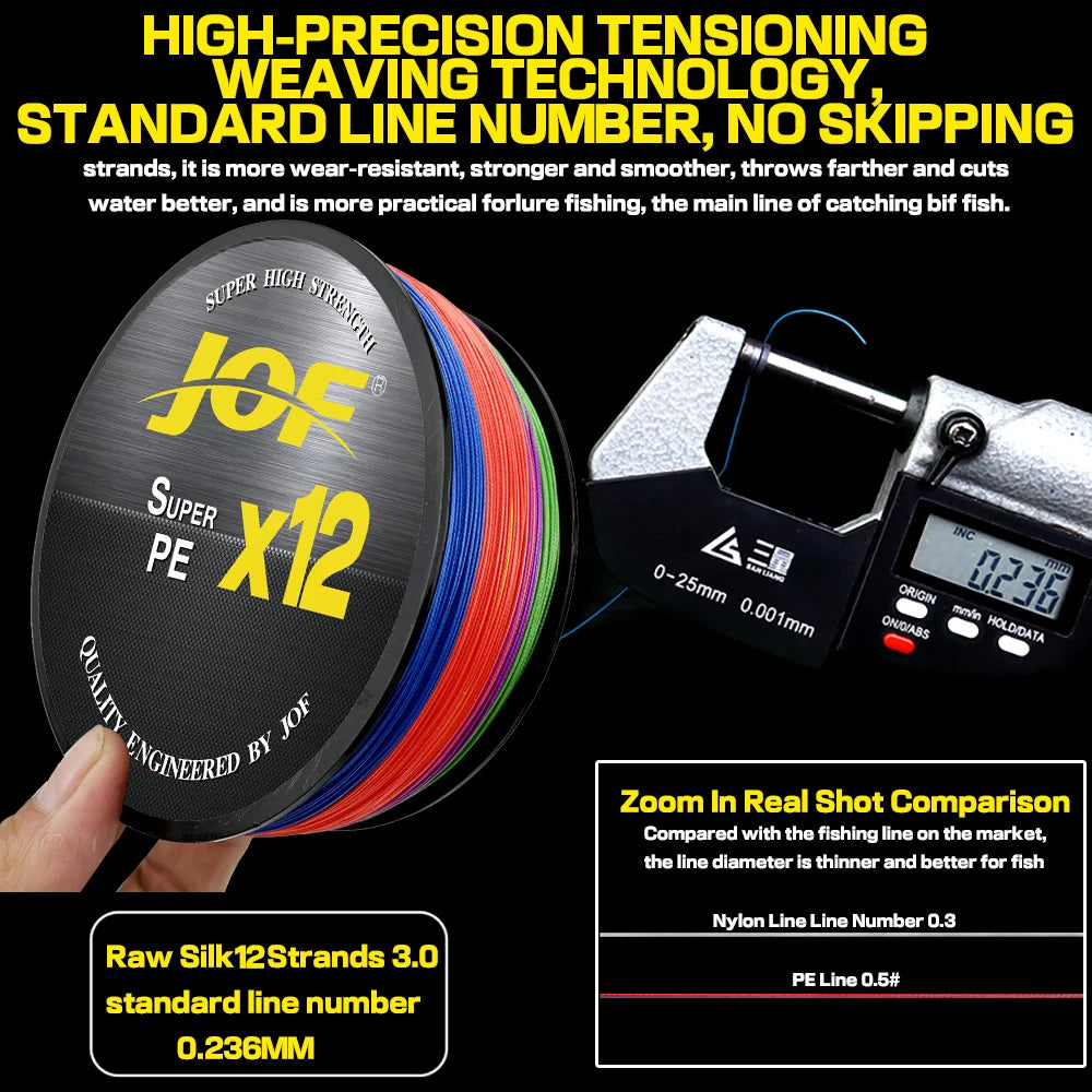 JOF X12  Braided Fishing Line