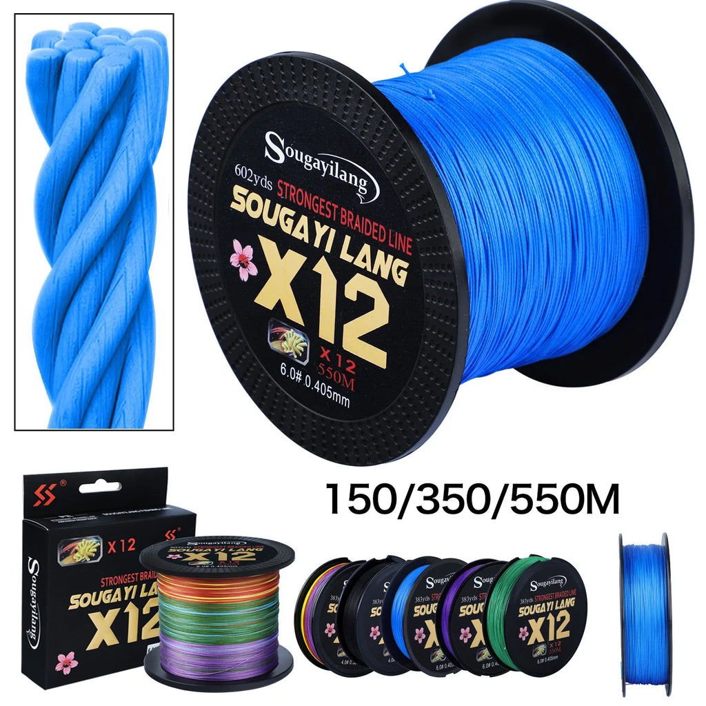 Sougayilang X12 12-strand Braided Fishing Line