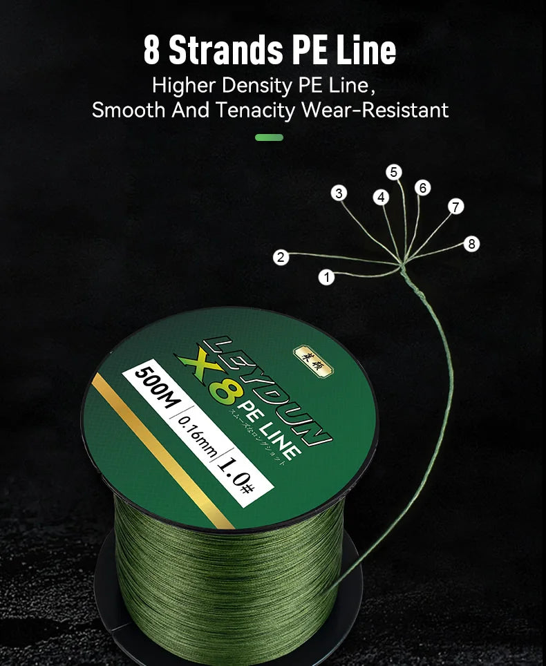 LEYDUN 500m Micro New Fishing Line