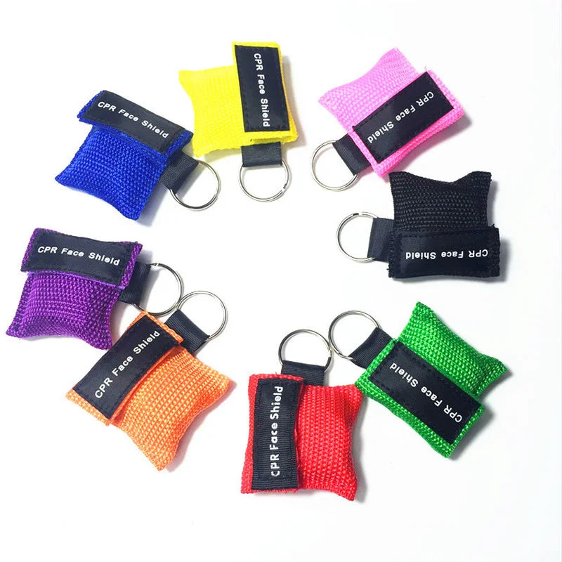 1Pcs Keychain First Aid Emergency Face Shield