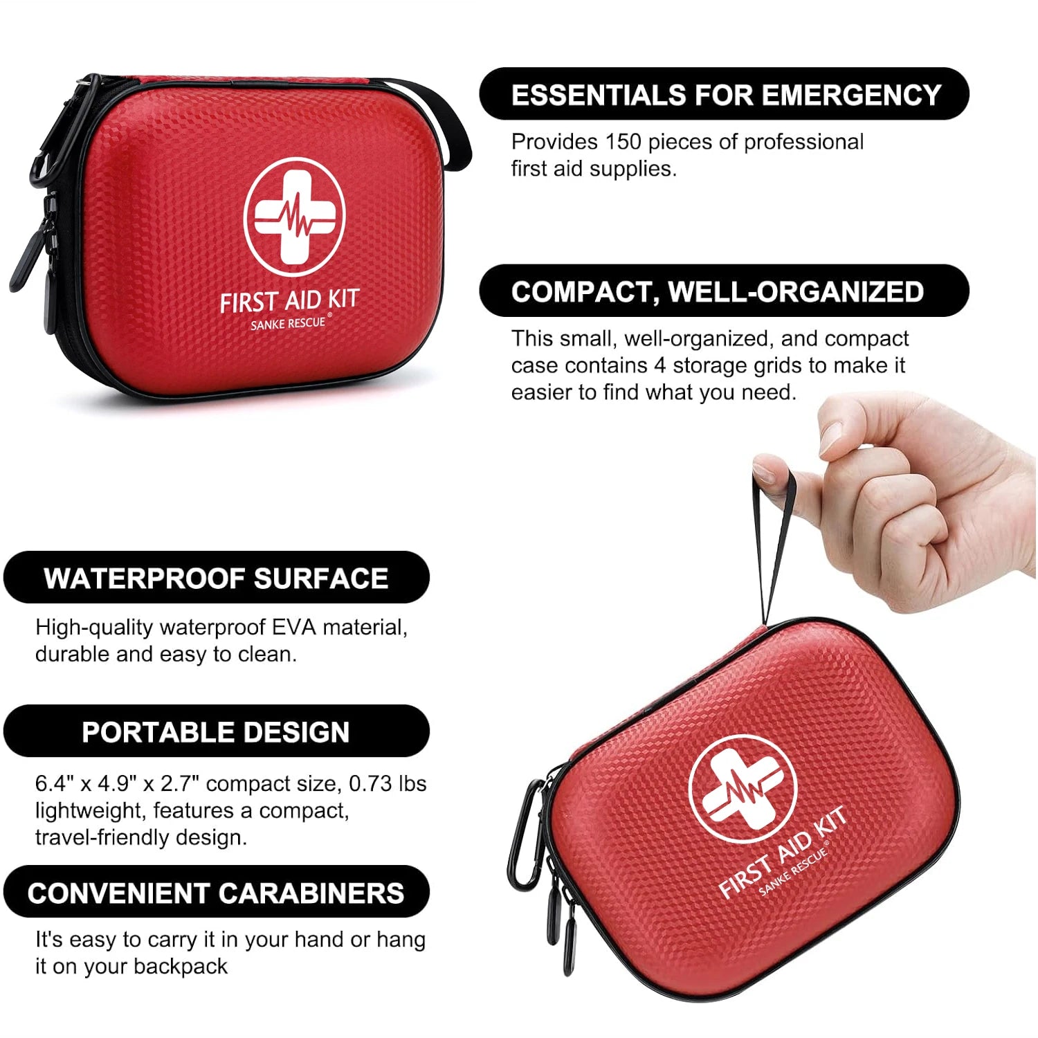 150 Piece Mini First Aid Kit
