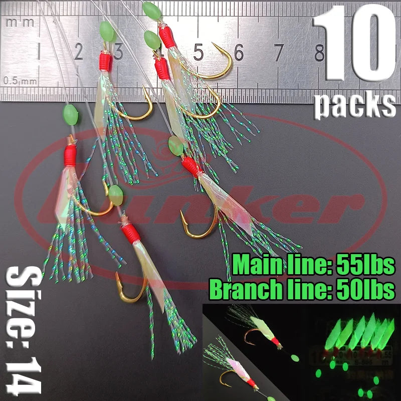 Lunker Sabiki Rigs 10 packs