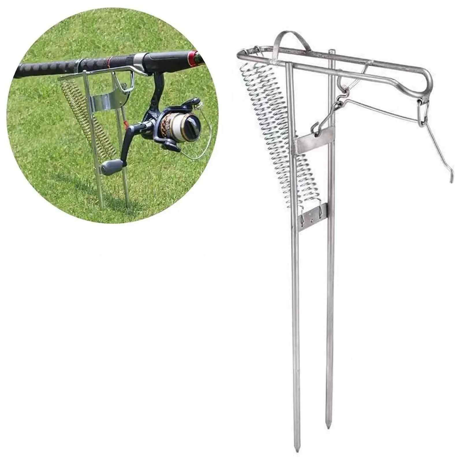 Automatic Spring Fishing Rod Holder