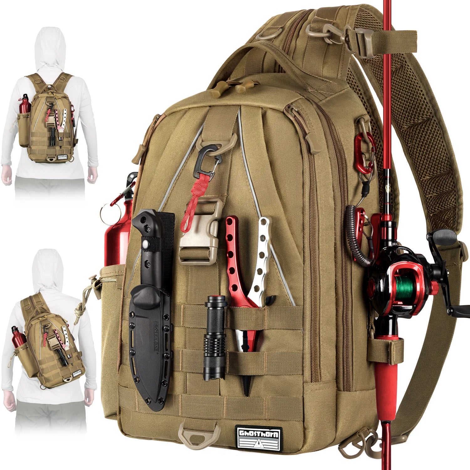 Fishing Backpack Tackle Sling Bag