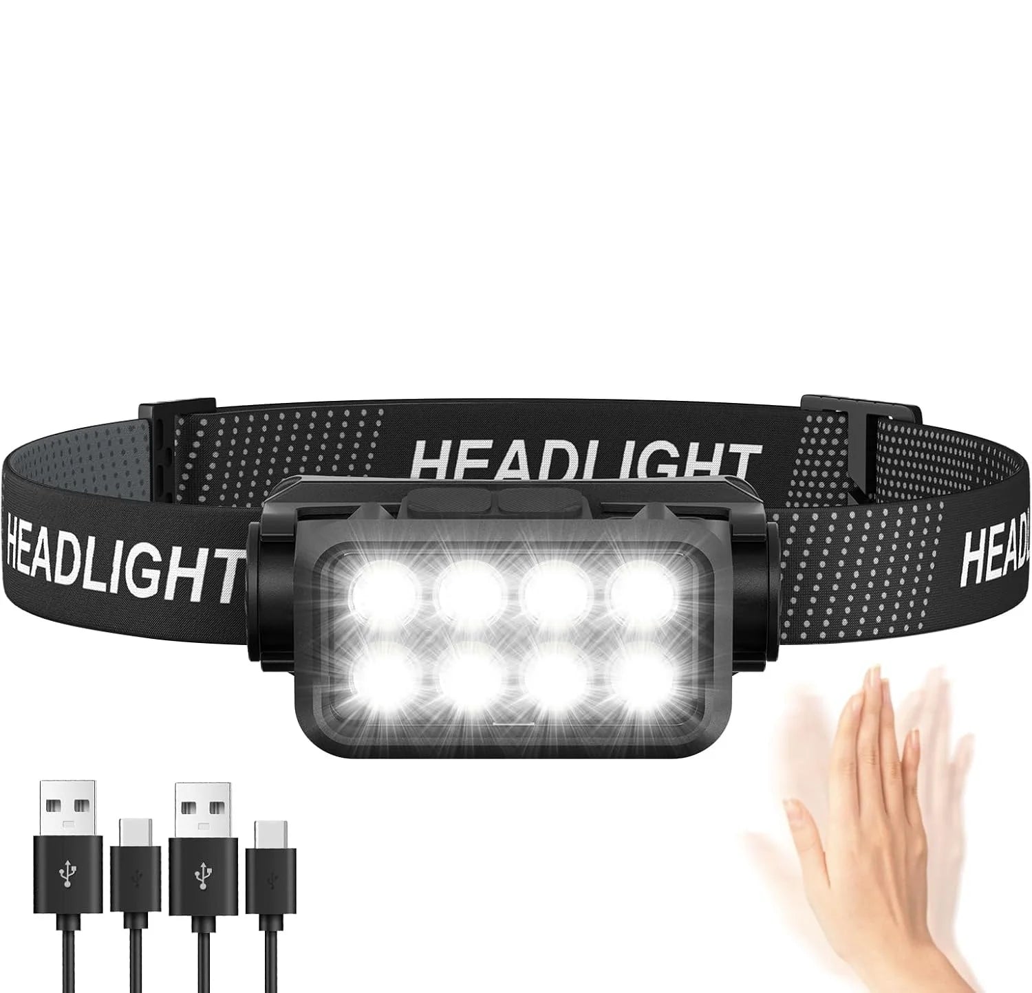 Motion Sensor Rechargeable Headlight