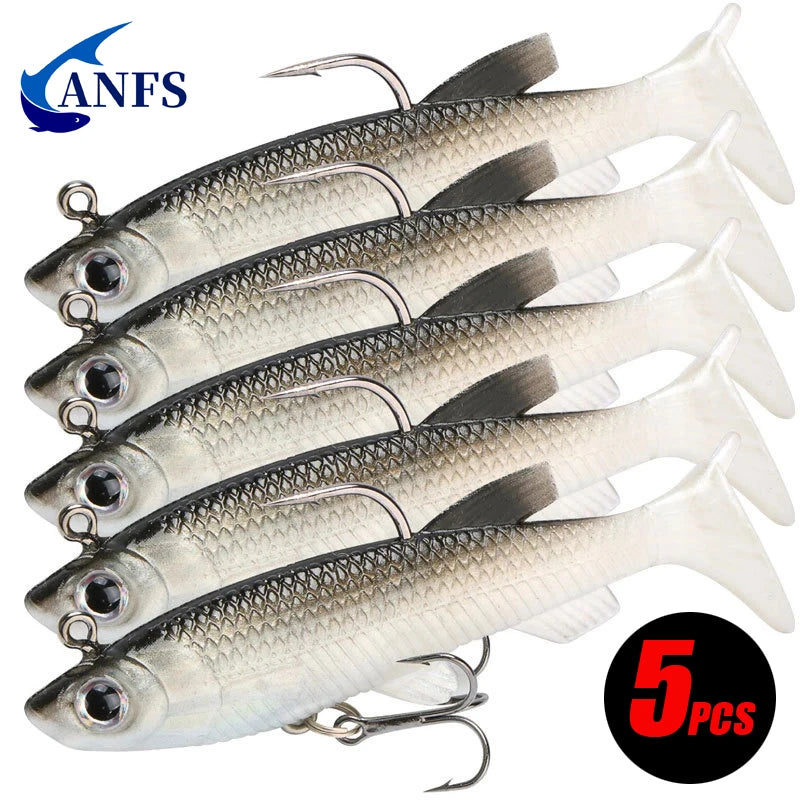 5pcs Kit Fishing Lure Soft Lure
