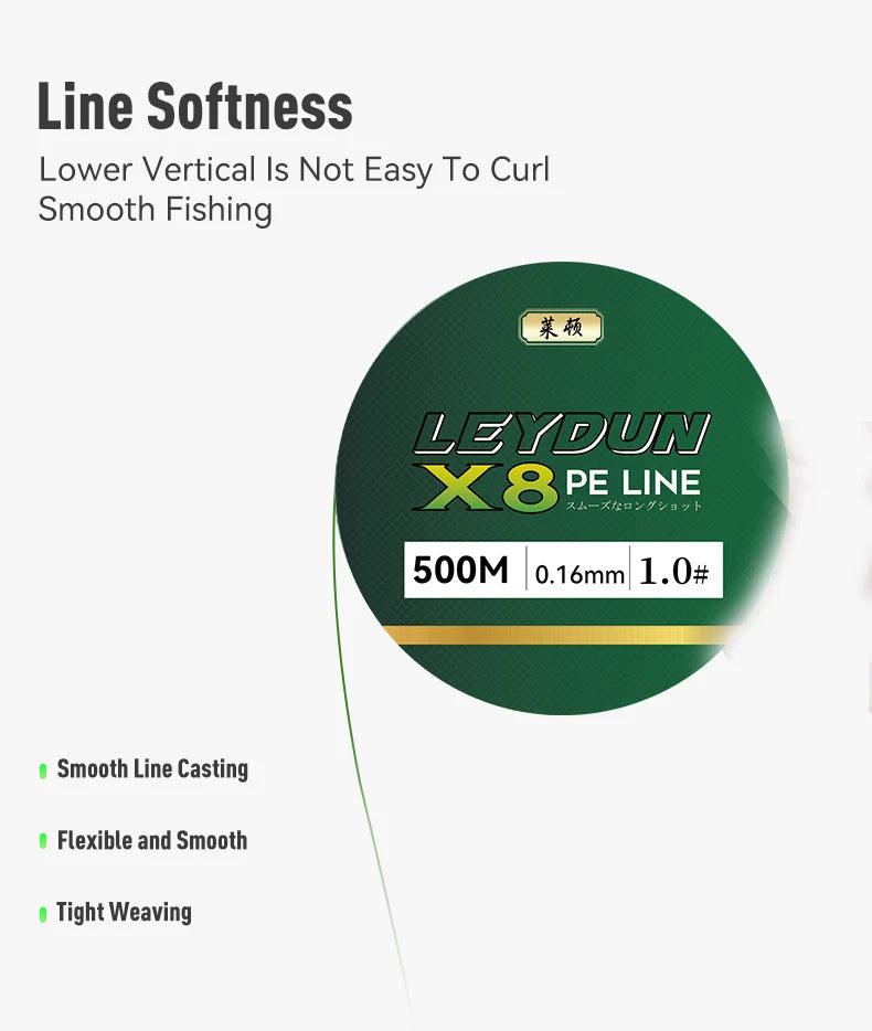 LEYDUN 500m Micro New Fishing Line
