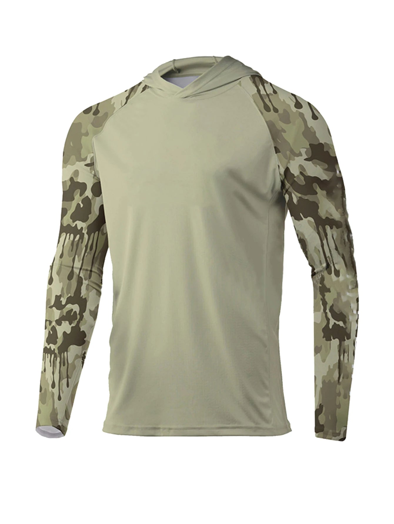 Men's UPF 50+ Hooded Fishing Performance Shirt — Long Sleeve