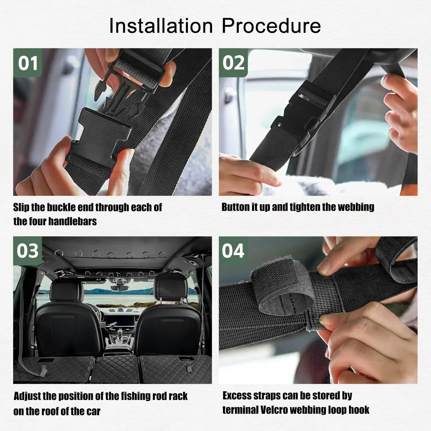 Fishing Rods Holder Fishing Rod Carrier for Car Fishing Rod Rack