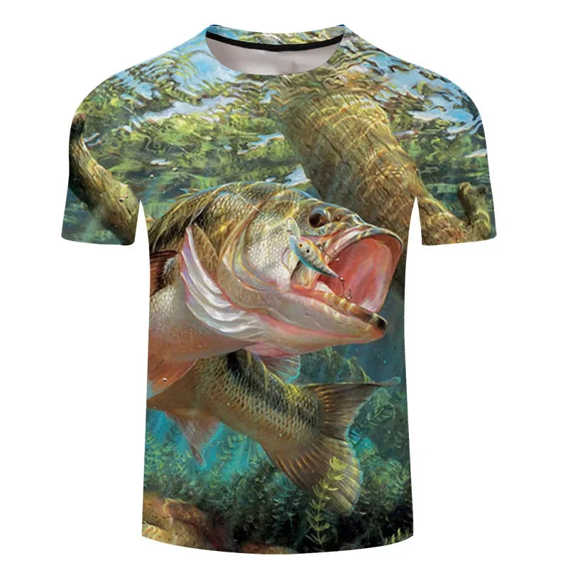 Fishing Is Calling Graphic Crewneck T-Shirt — Men's & Women's